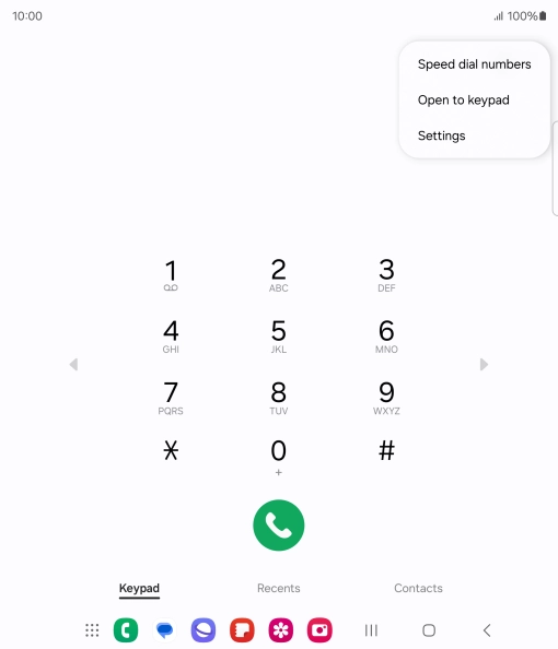 Press Settings.