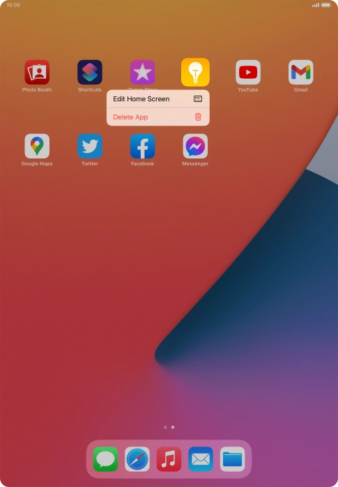 Press Delete App.