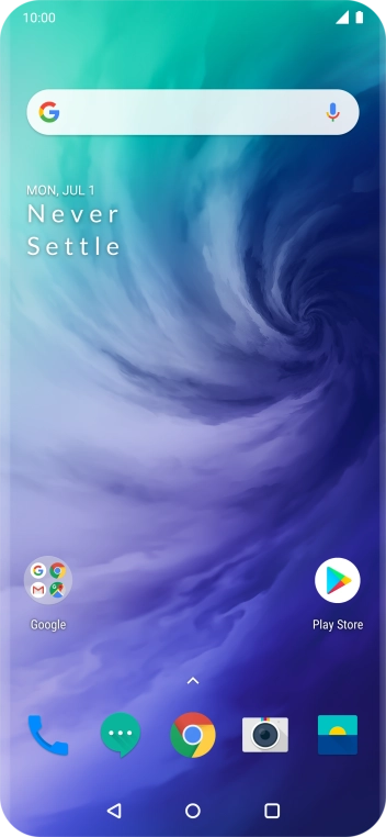 Press the message icon.