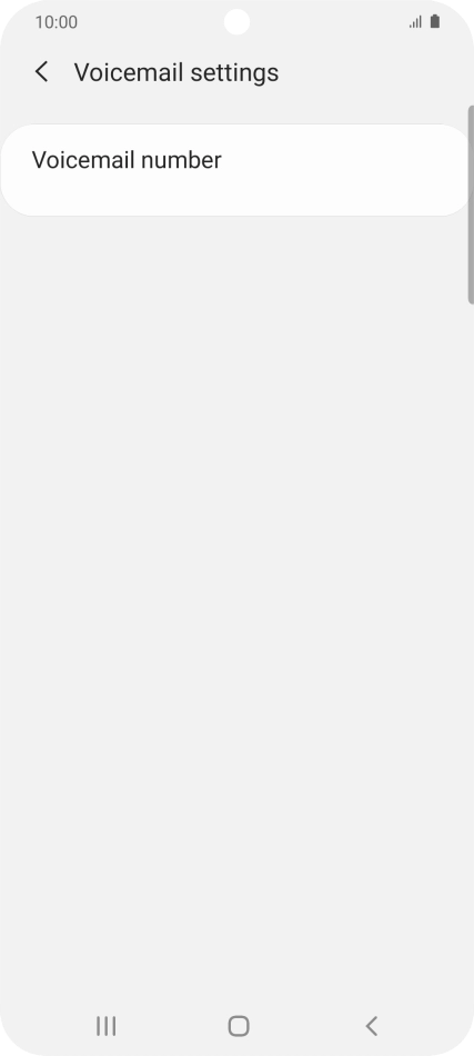 Press Voicemail number.