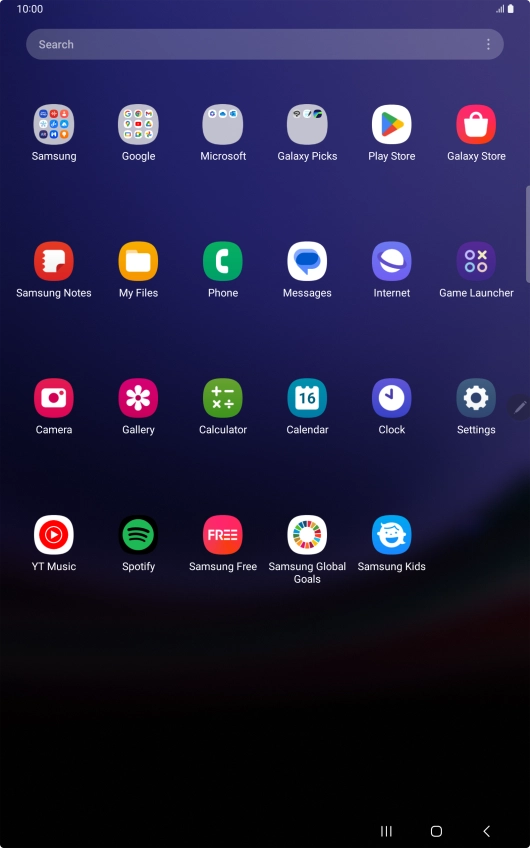 Press Samsung.