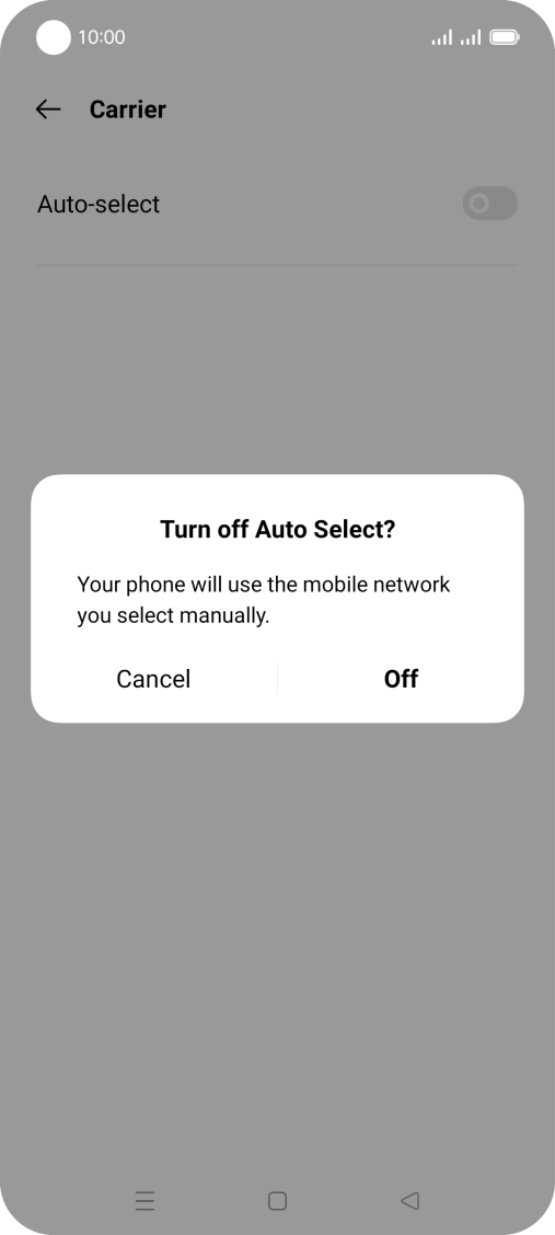 Press Off.