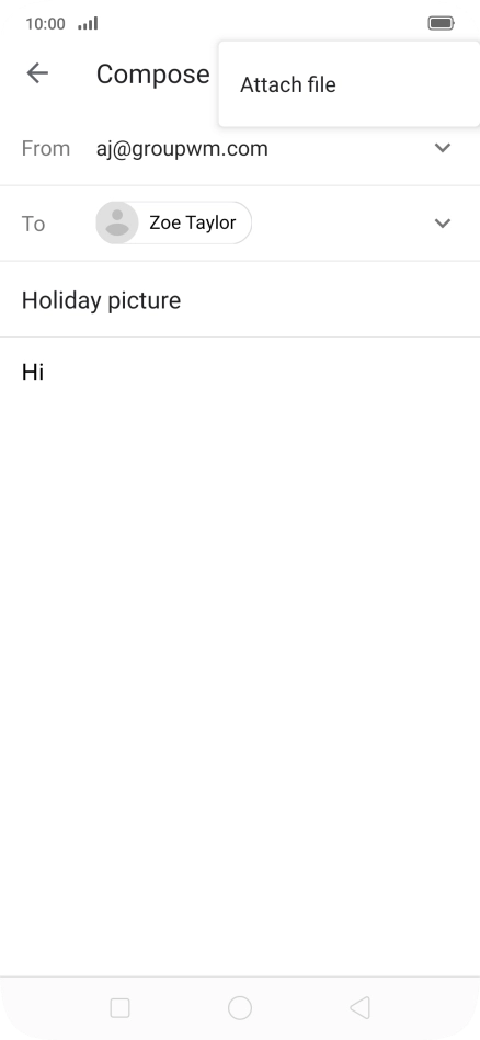 Press Attach file.