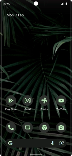 Slide two fingers downwards starting from the top of the screen.