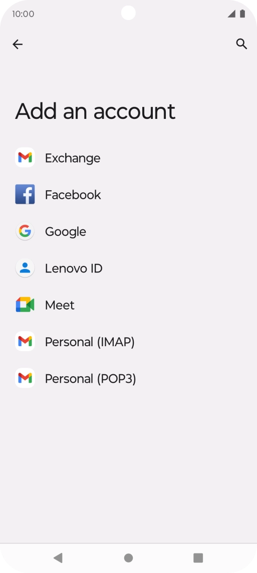 Press Google.