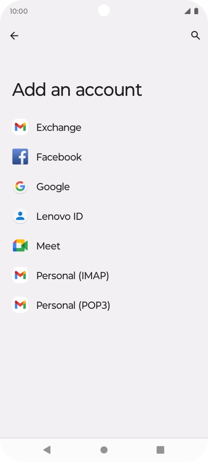 Press Google.