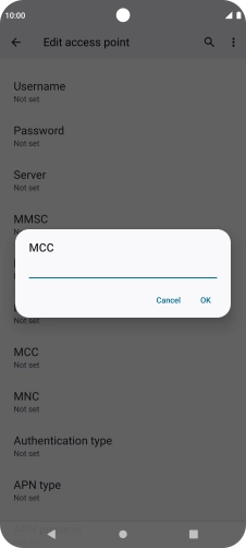 Key in 234 and press OK.