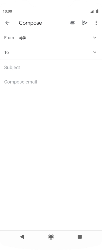 Press To and key in the first letters of the recipient's name.