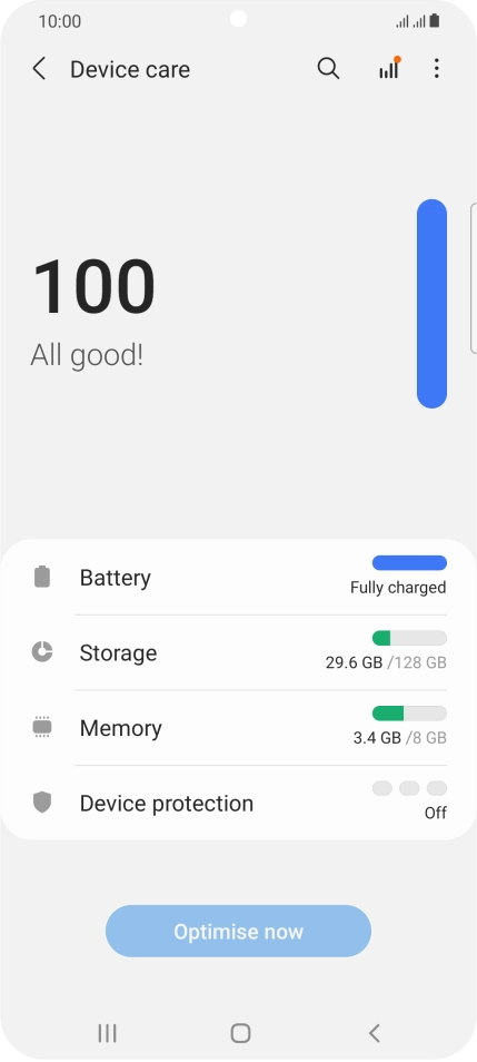 Press Battery.