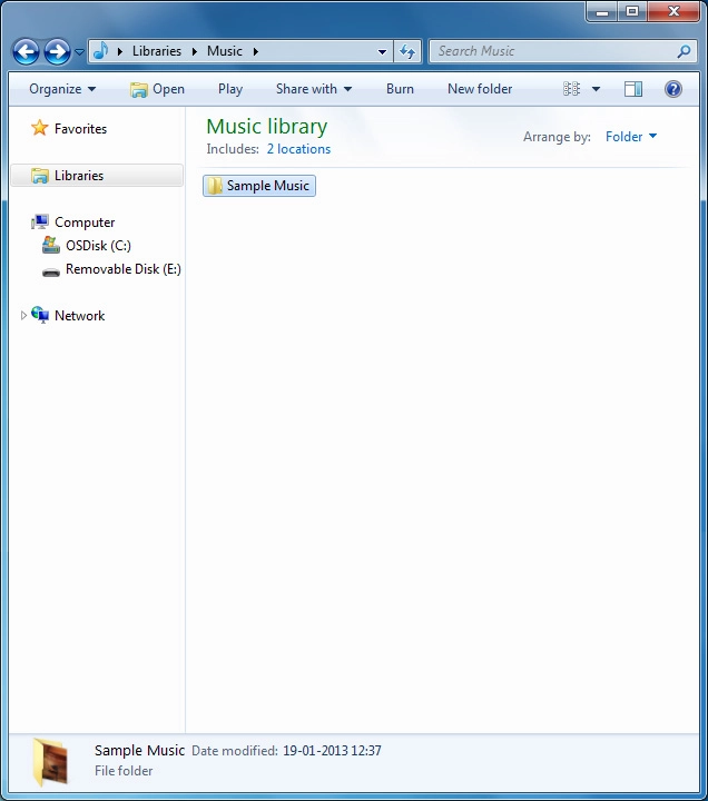 Go to the required folder in your computer's or your phone's file system.