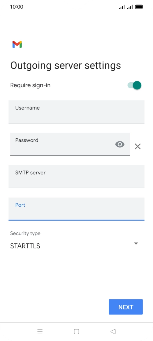 Press the drop down list below 