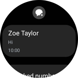 Press the required text message to read it.