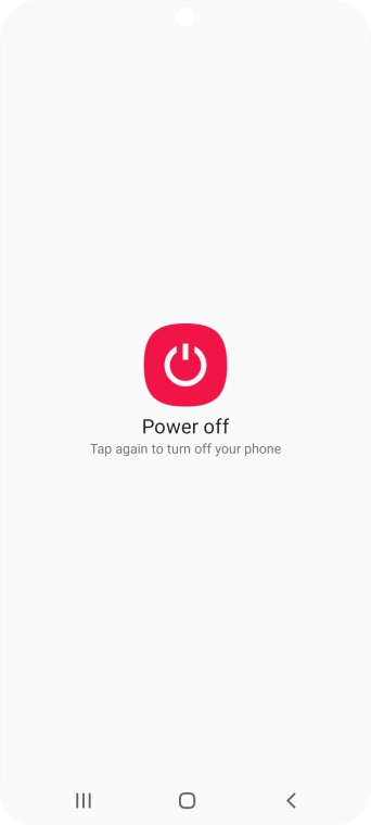 Press Power off.