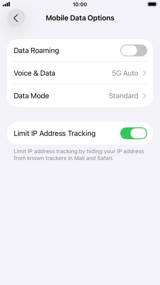 Press Data Mode.
