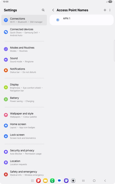 Press the add icon.