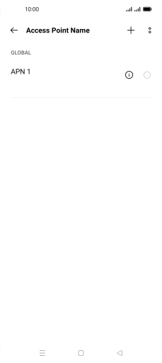 Press the add icon.