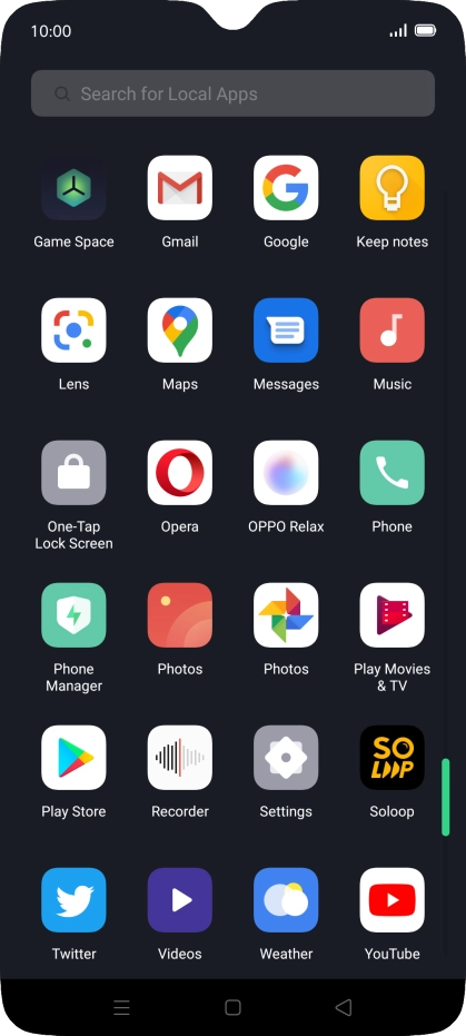 Press Play Store.