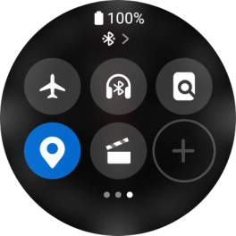 Press the find my phone icon to send a signal to your phone.