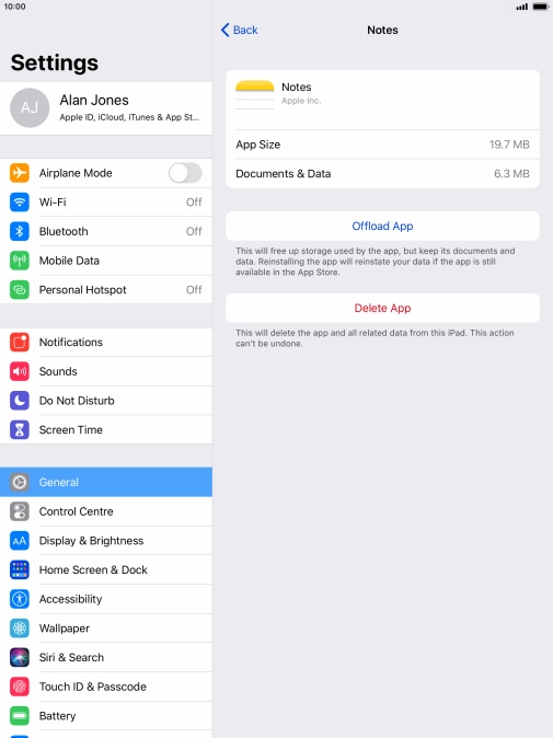 Press Offload App.
