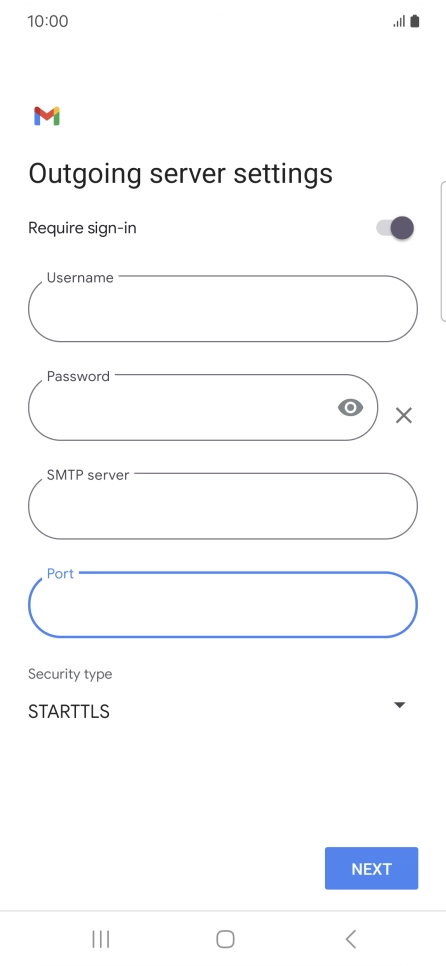 Press the drop down list below 