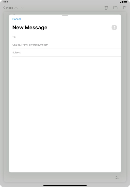 Press To: and key in the first letters of the recipient's name.
