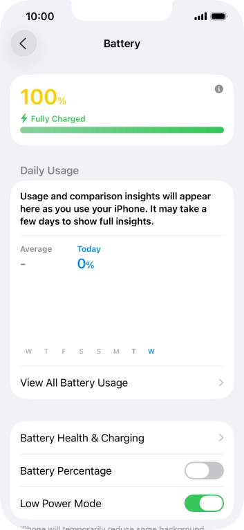 Slide your finger upwards starting from the bottom of the screen to return to the home screen.