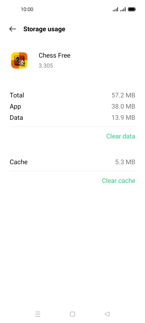 Press Clear cache.