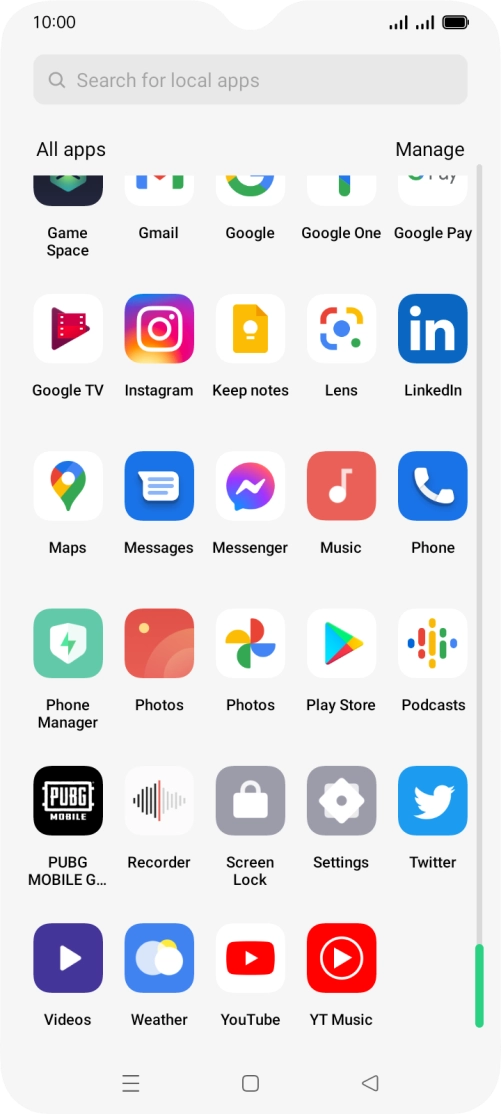 Press Play Store.