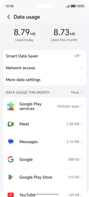 Press Network access.