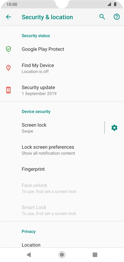 Press Fingerprint.