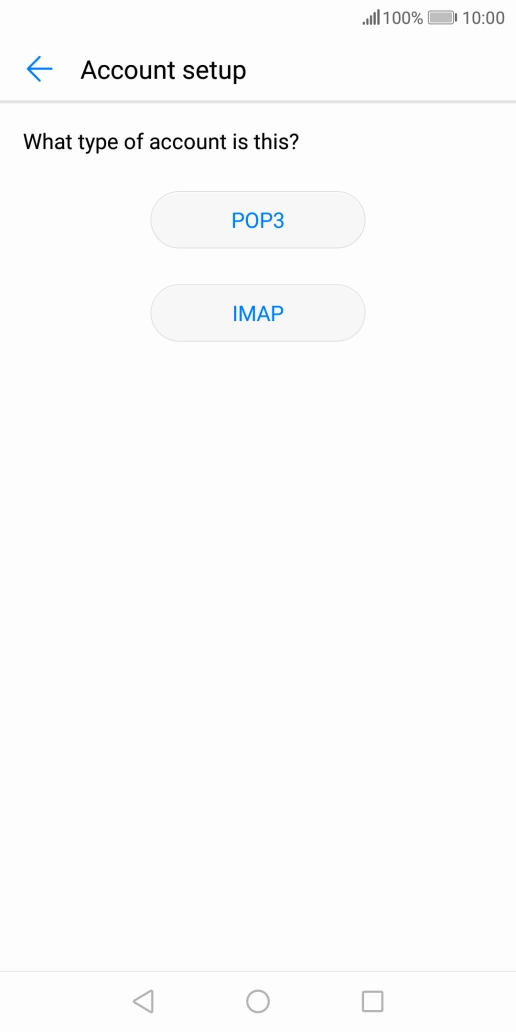 Press IMAP.
