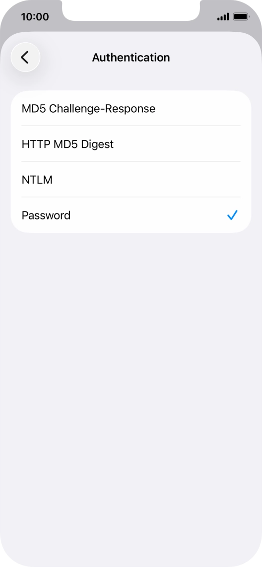 Press Password.