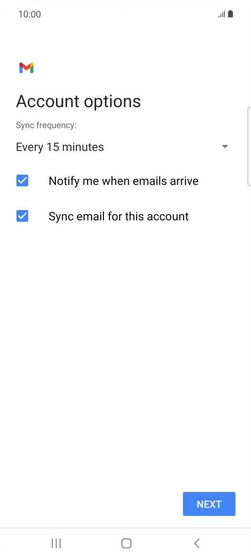 Press the drop down list below 