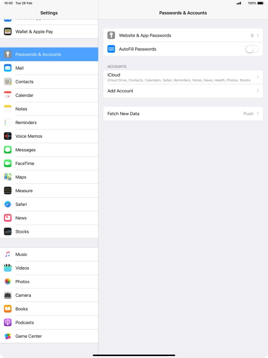 Press Add Account.