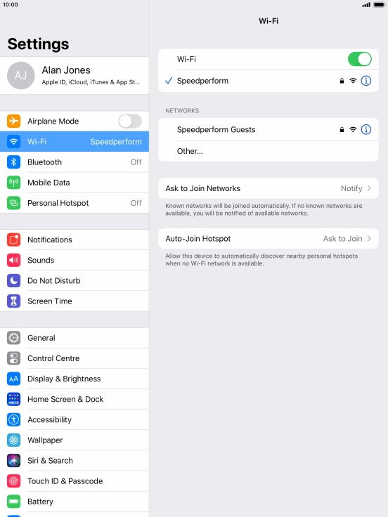 Press the Home key to return to the home screen.