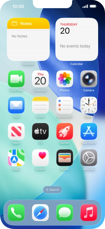 When the phone is turned on, you can always see the battery power level. The larger the coloured section of the battery icon, the more remaining battery power.