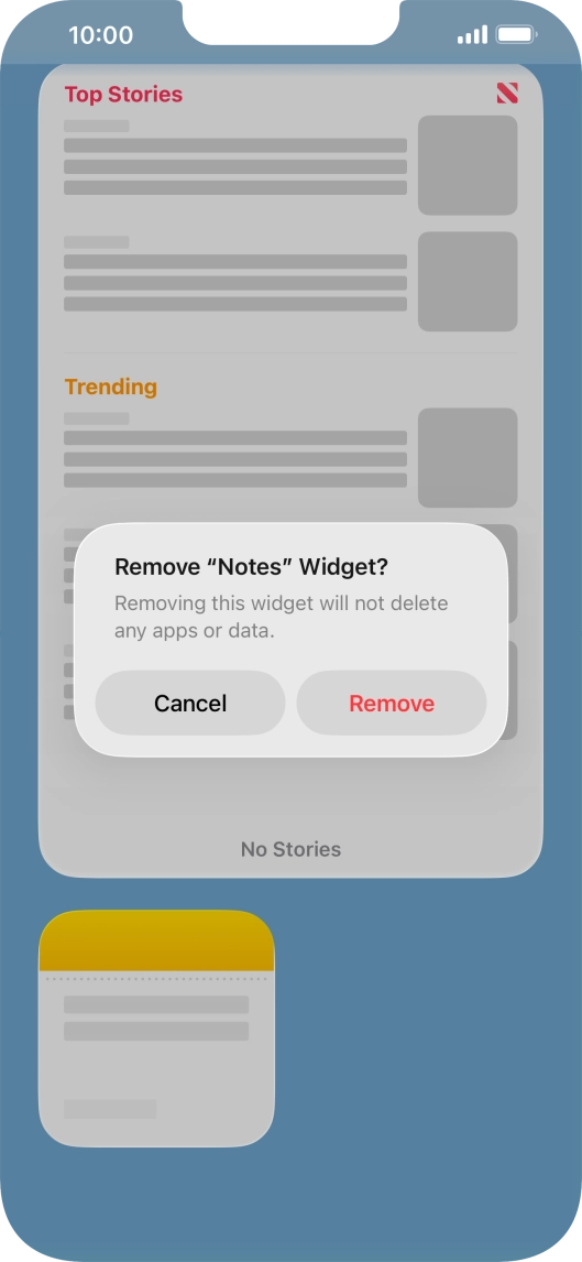 Press Remove.