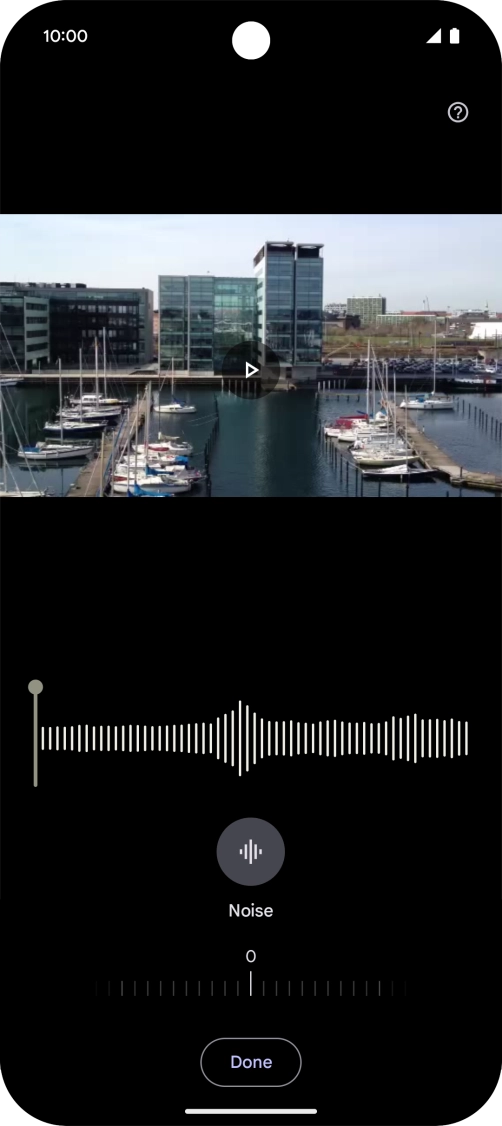 Slide your finger right or left on the indicator to set the required volume for the selected sound type.