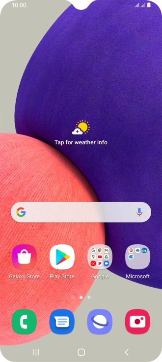 Press the Application key.