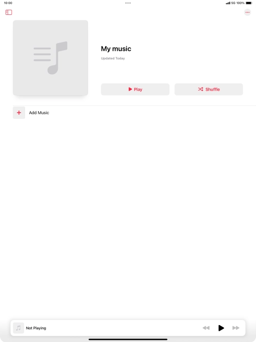 Press Add Music.