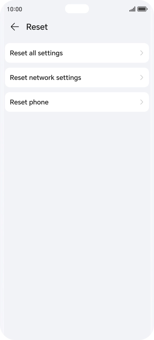 Press Reset phone.