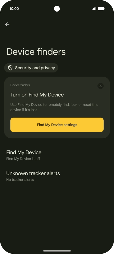 Press Find My Device.