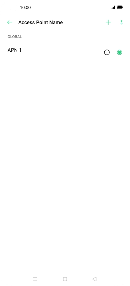 Press the add icon.