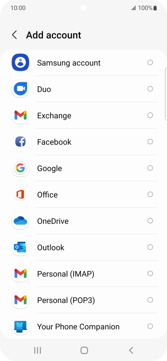 Press Google.