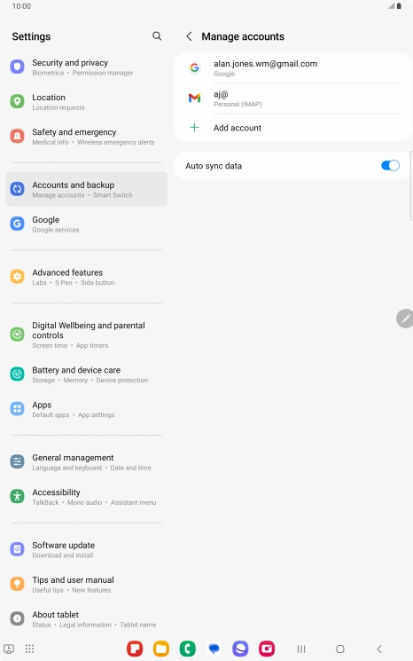 Press the Home key to return to the home screen.