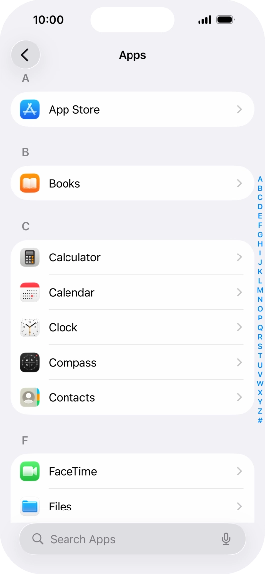 Press App Store.