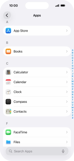 Press App Store.
