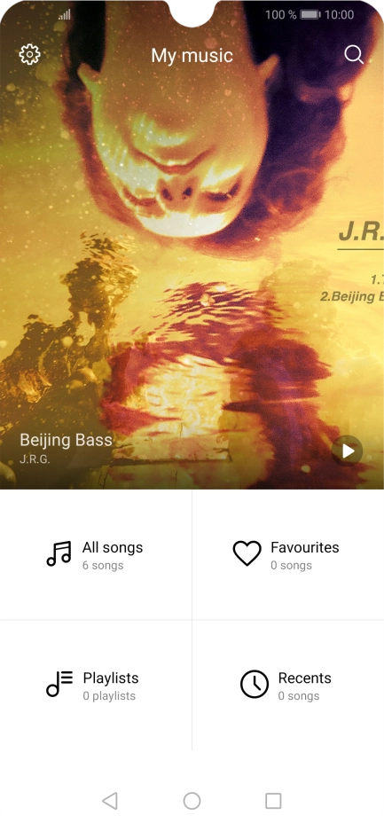 Press All songs.