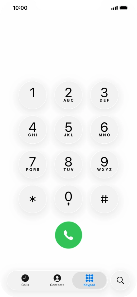 Key in ##002# and press the call icon.