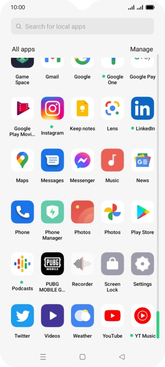 Press Play Store.